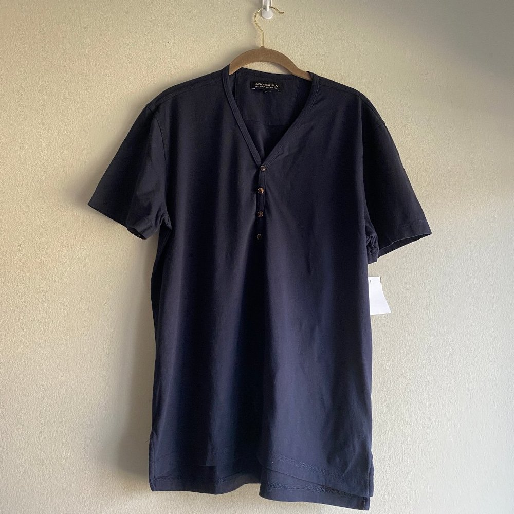 New Banana Republic Blue Men’s Relaxed Cotton T-Shirt Size Medium